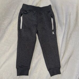 Hurley Charcoal Kids Joggers with White Accents